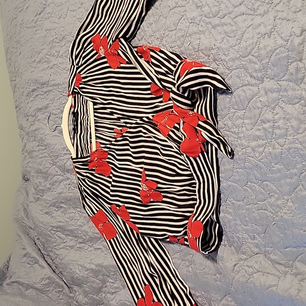 Womens crisscross tie blouse